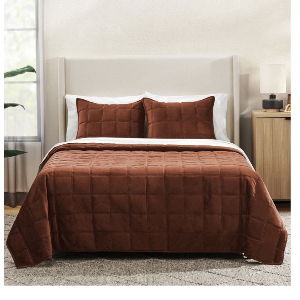 ( Ew)Valvet 3piece quilt set